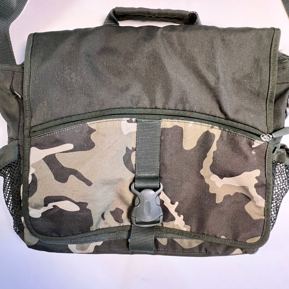 Pottery Barn Teen Gear Up Messenger Book Bag Camouflage Back To School Military